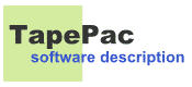 TapePac software description