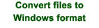 convert files to Windows format